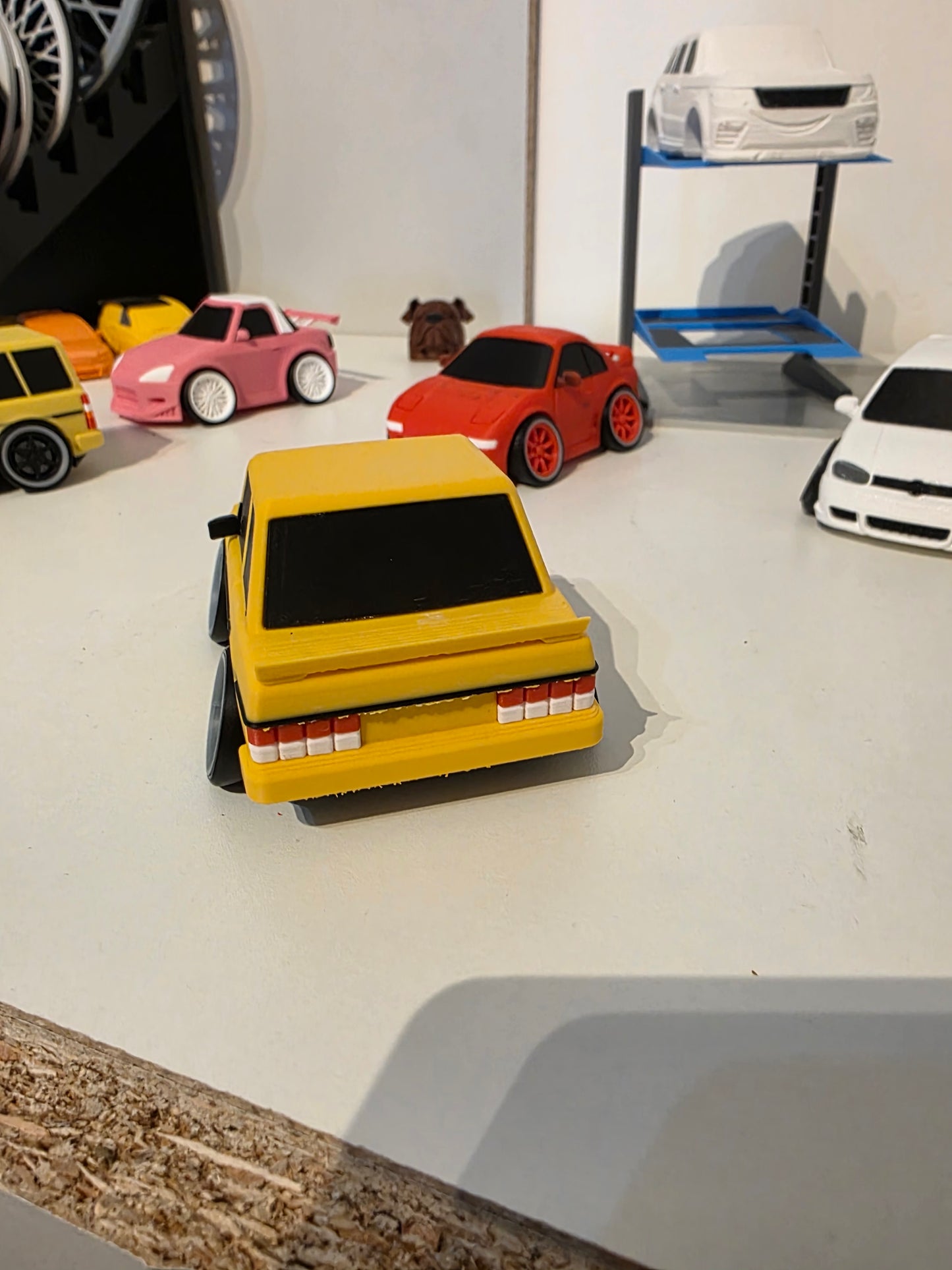 Retro Volvo 240 "Tooned" Cartoon Style Model Car – 3D Printed Collectible Miniature